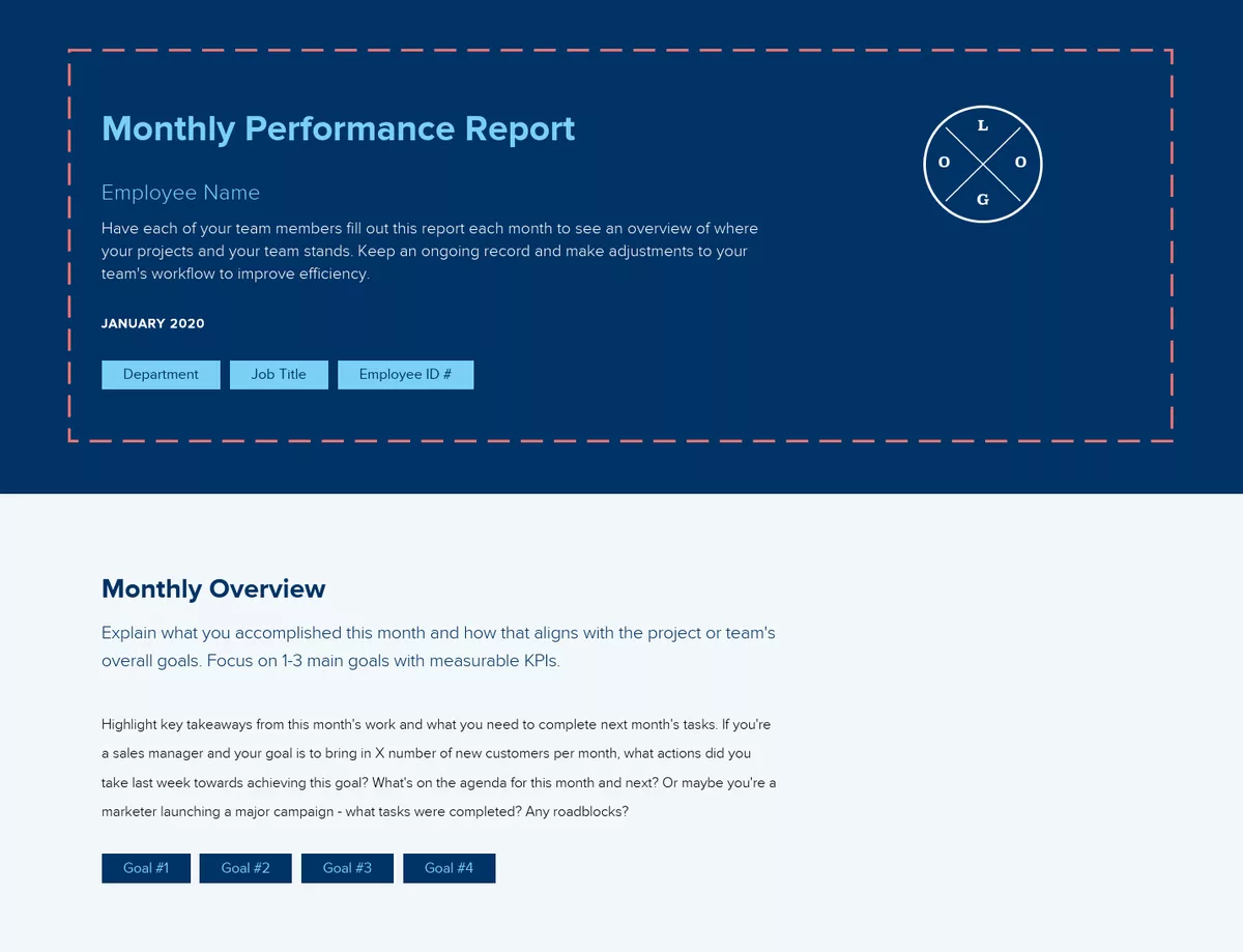 How To Write A Monthly Performance Report