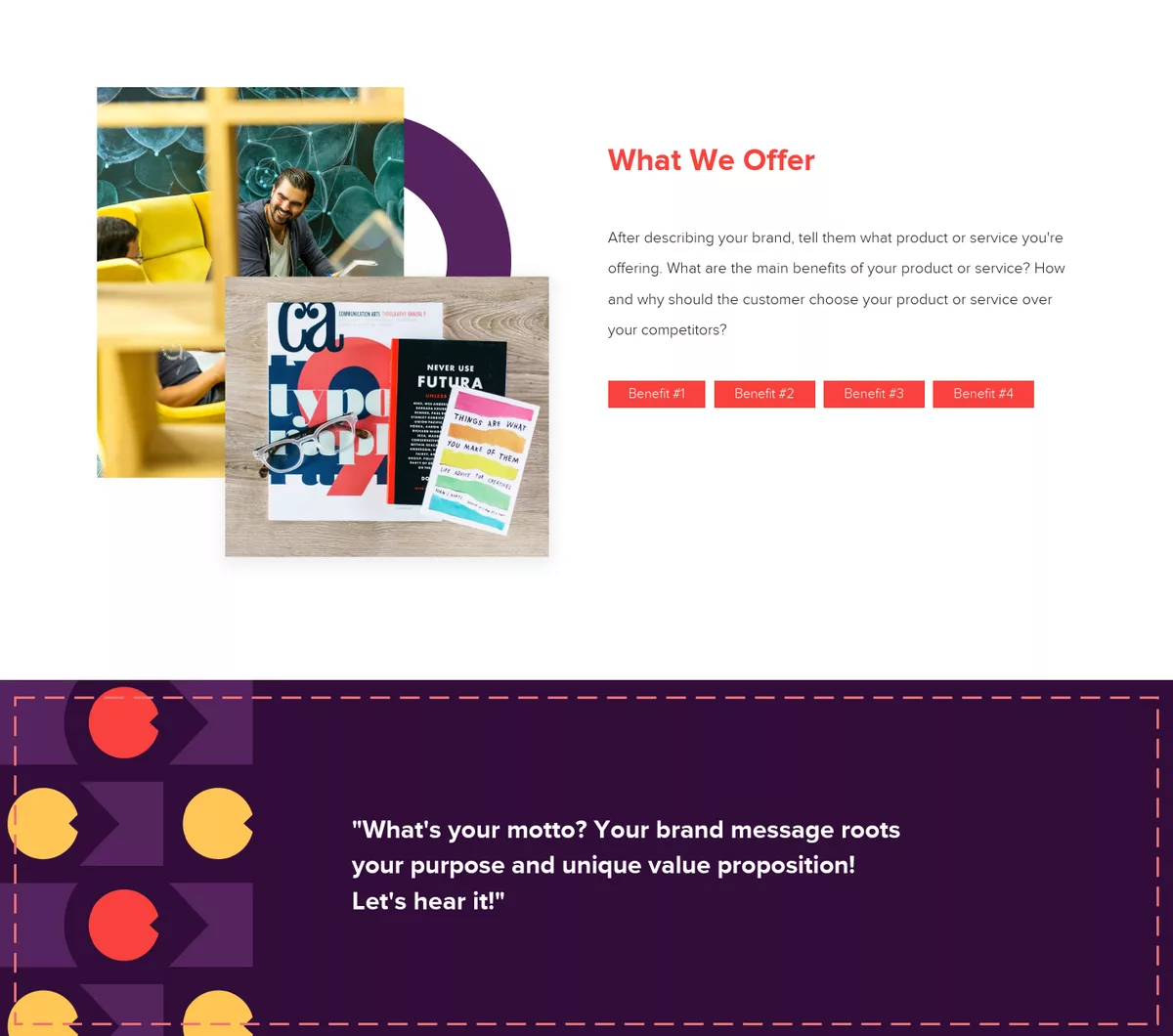 How To Make A Digital Brochure | Add A Quote That Highlights Your Value Proposition.