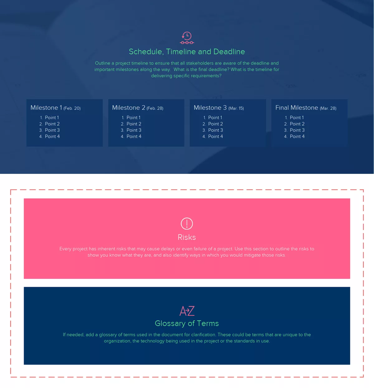 Risks, Glossary Of Terms