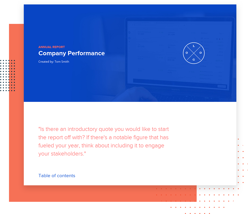 Click To Create Your Free Annual Report Template! Annual Report Template