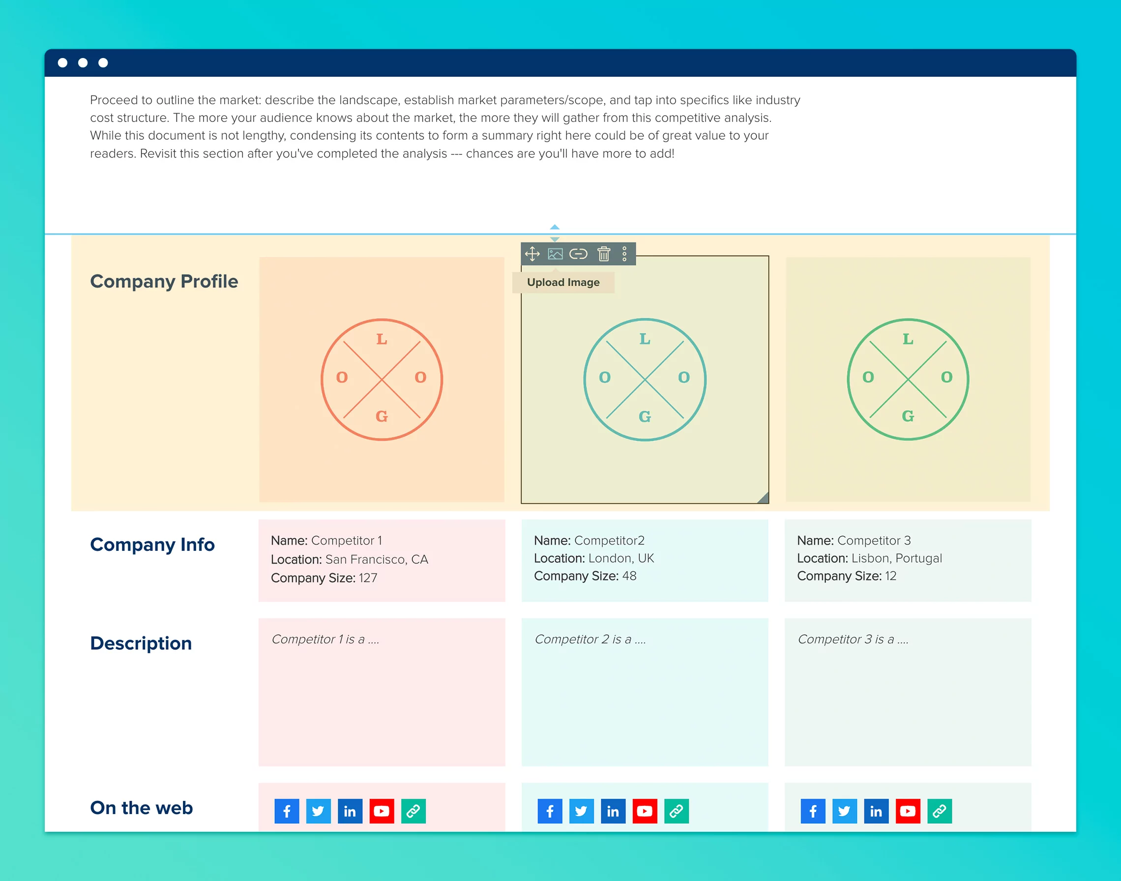 Competitive Analysis Tools Competitive Analysis, Xtensio, Add A Logo