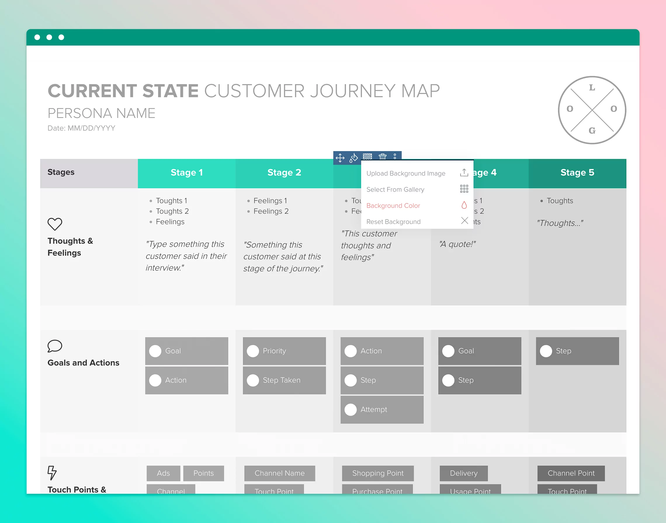 Current State Customer Journey Map Template | Xtensio | 2025