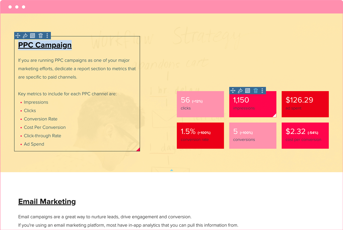 Dedicate A Reporting Section To Paid Channel Metrics