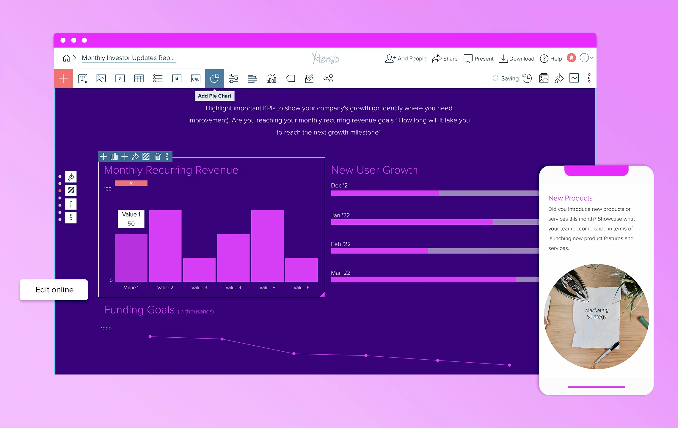 Monthly Investor Updates Report Template