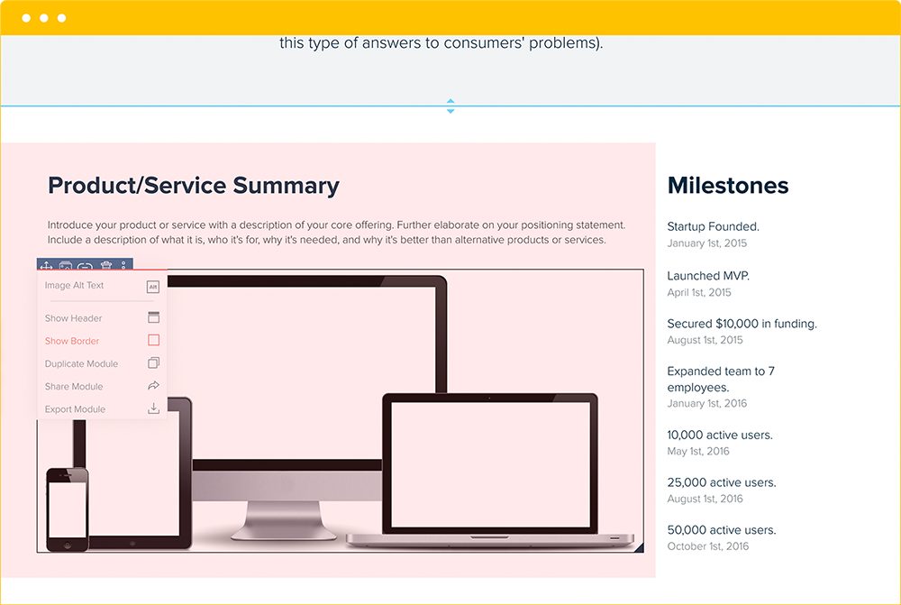 Product/Service Summary