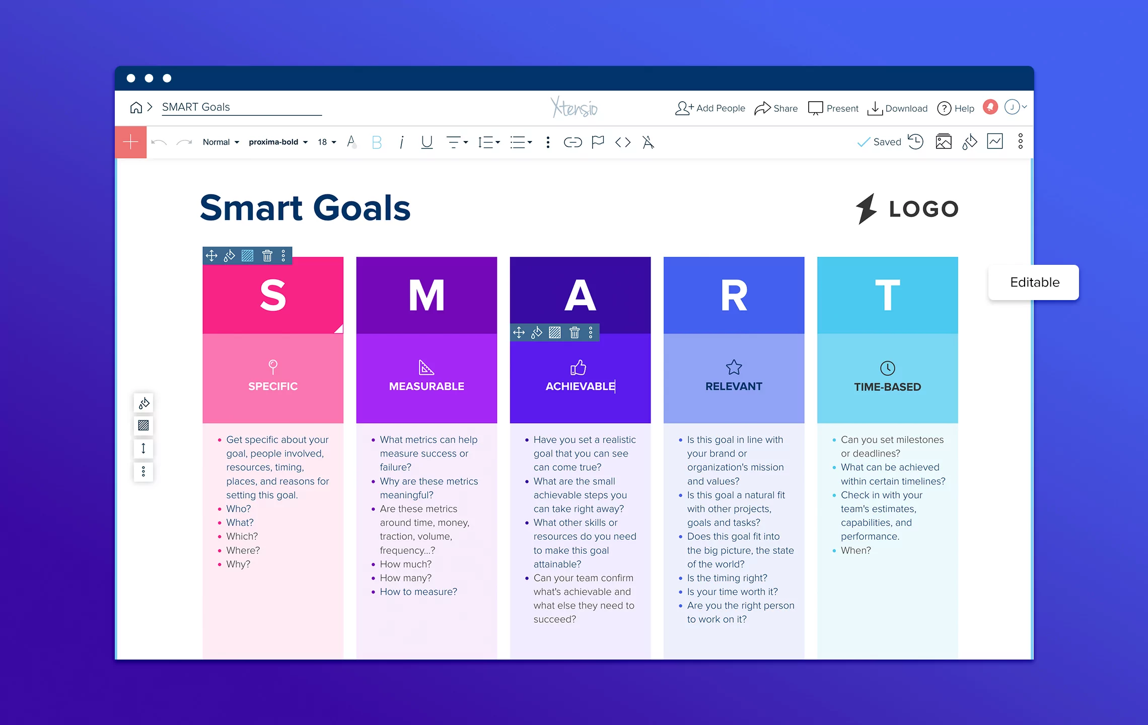 Smart Goals Template