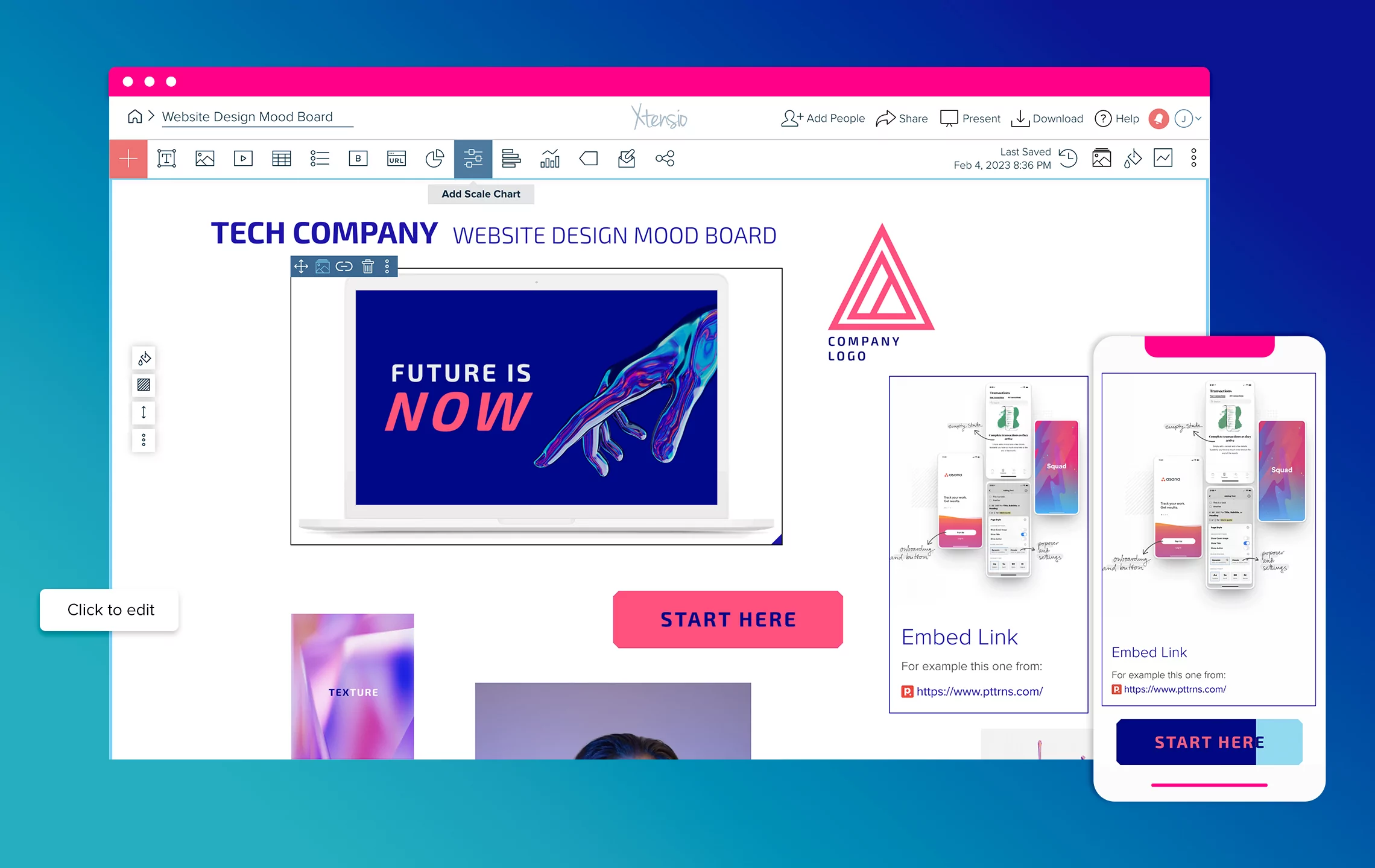 Website Design Mood Board Template