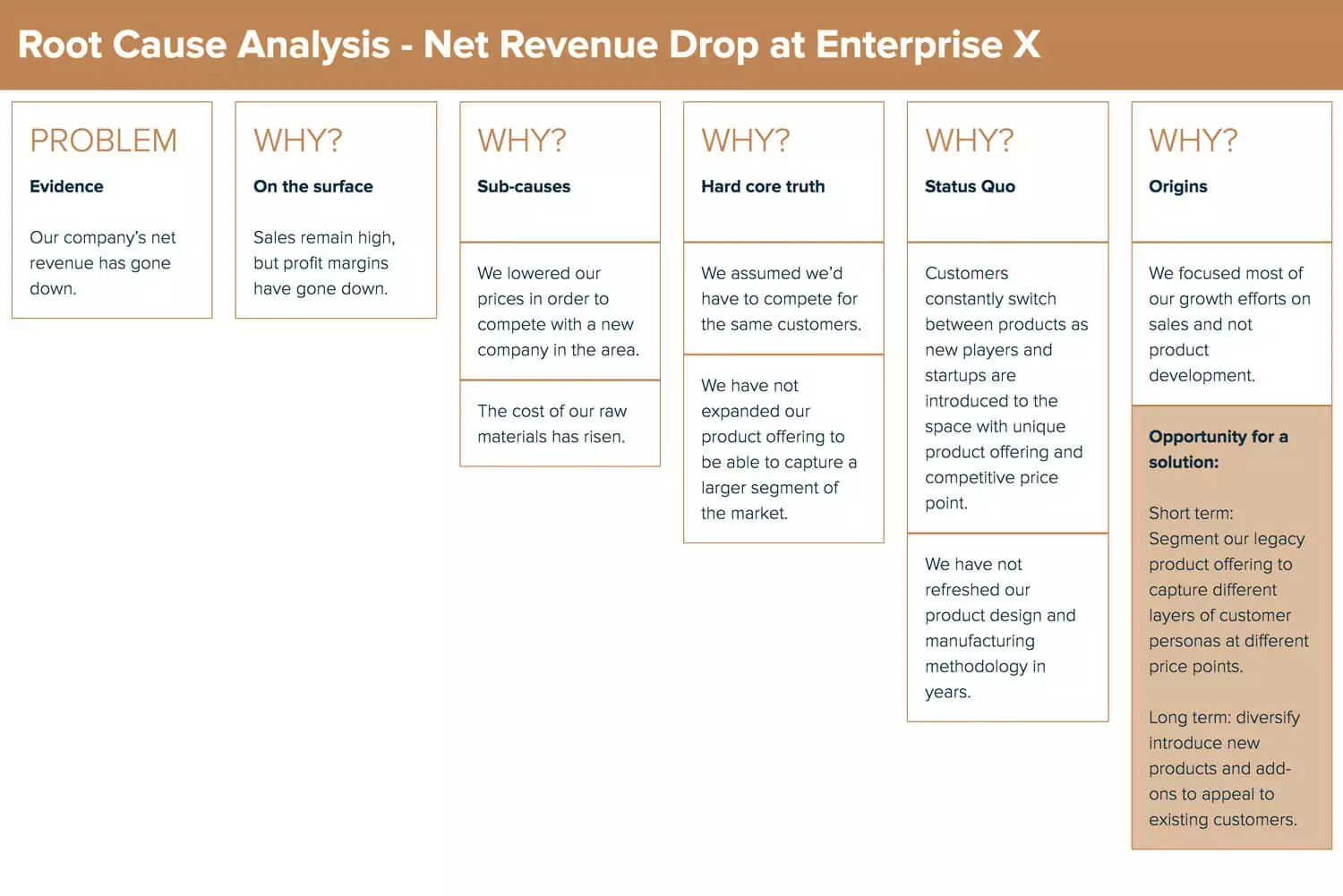Enterprise Root Cause Analysis Example Enterprise Root Cause Analysis Example