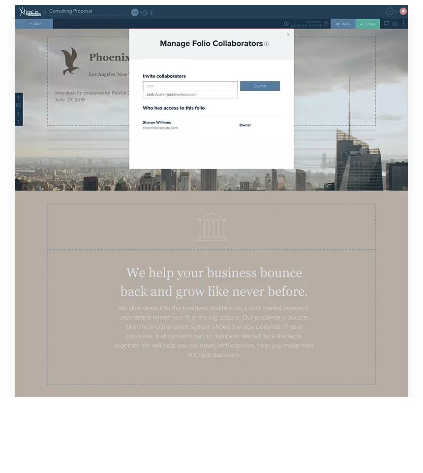 Consulting Service Proposal Example