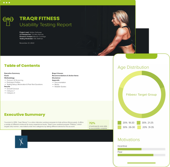 Click To Create Your Free Customer Journey Fitness App Usability Testing Report