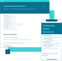 Frequently Asked Questions Template