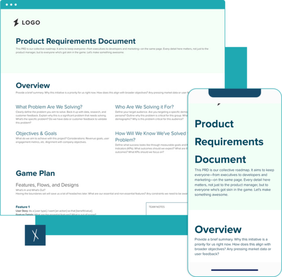 Click To Create Your Free Product Requirements Document Product Requirements Document Template