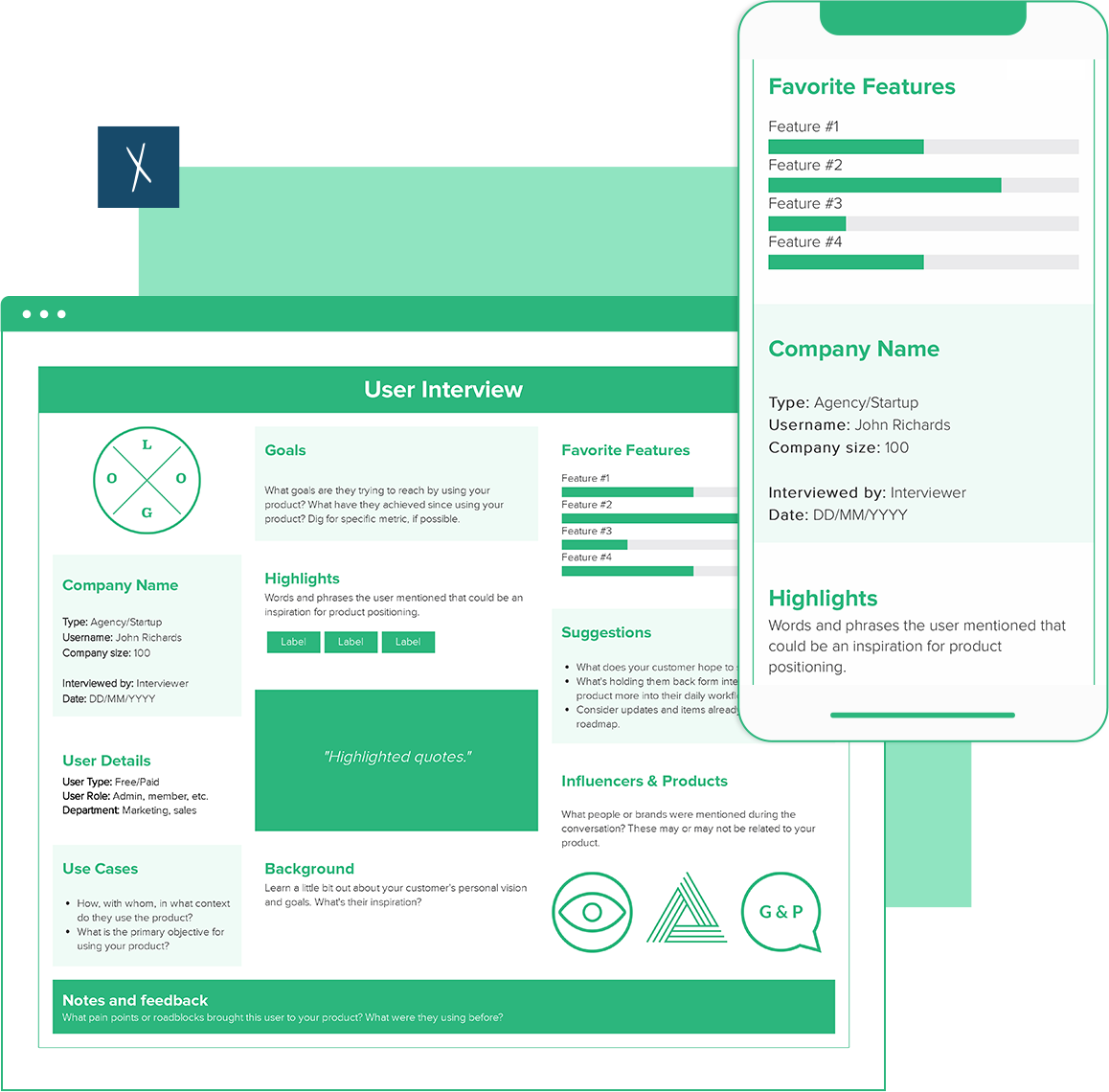 Click To Create Your Free User Interview! User Interview Template