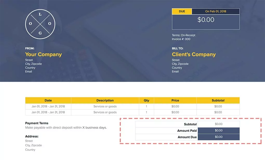 Taxes, Discounts, Fees