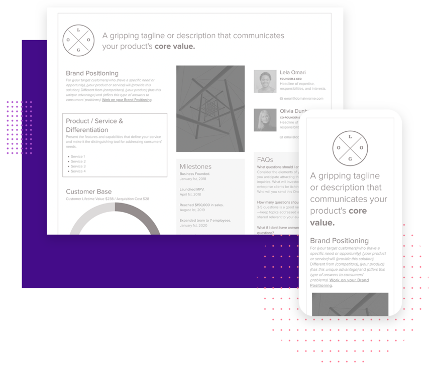 Click To Create Your Free Business One Pager Business One Pager