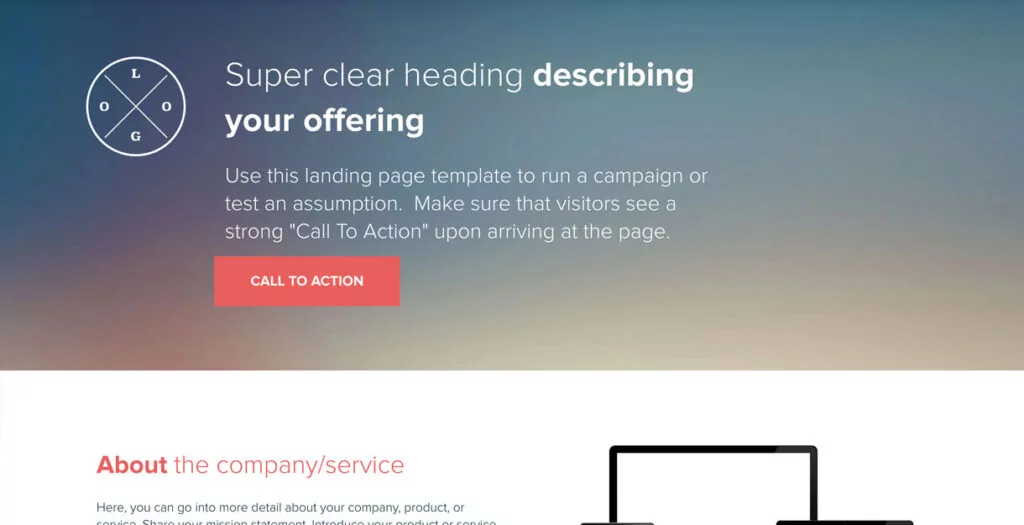 Landing Page Template 1