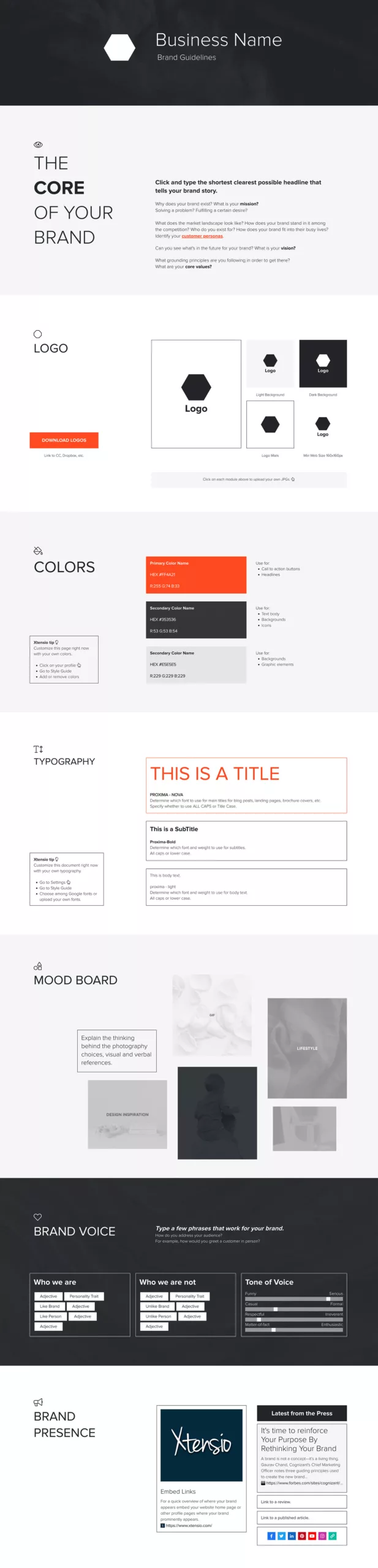 Brand Guidelines Template