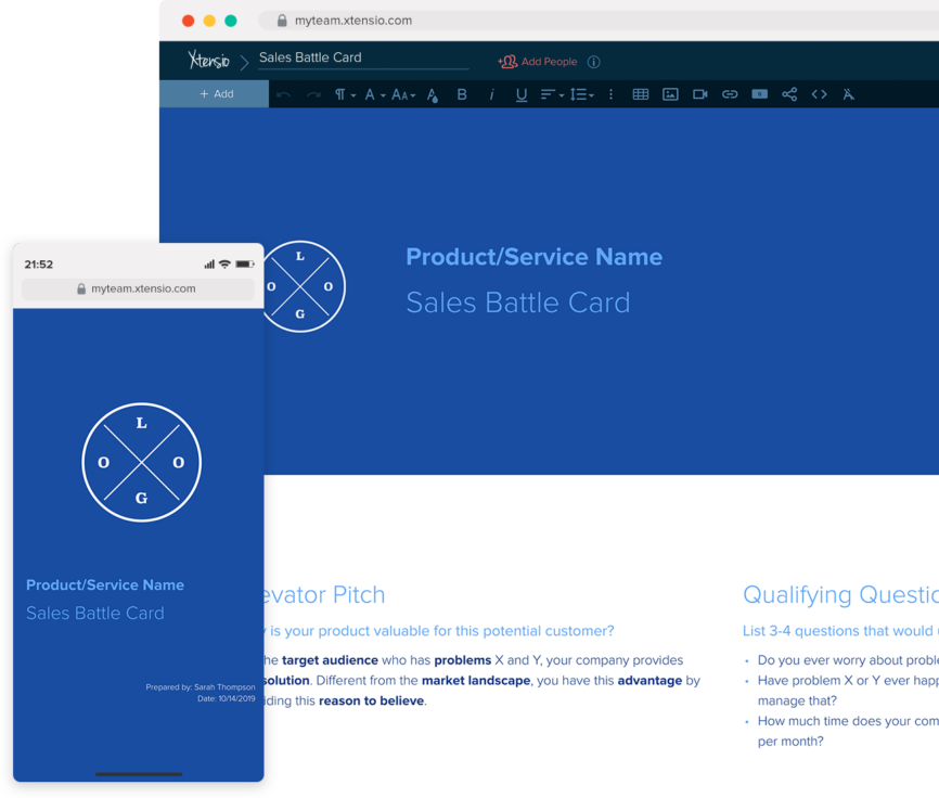How To Make Sales Battle Cards