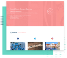 Social Media Content Calendar Template