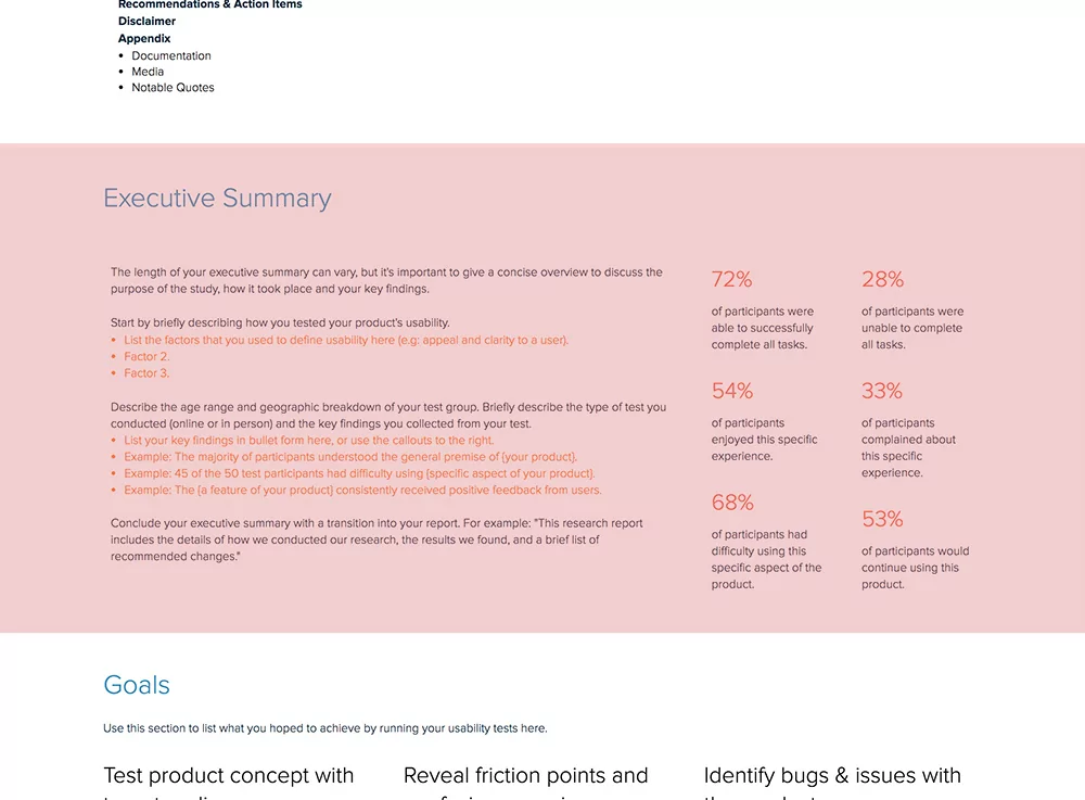Executive Summary | How To Write A Usability Testing Report